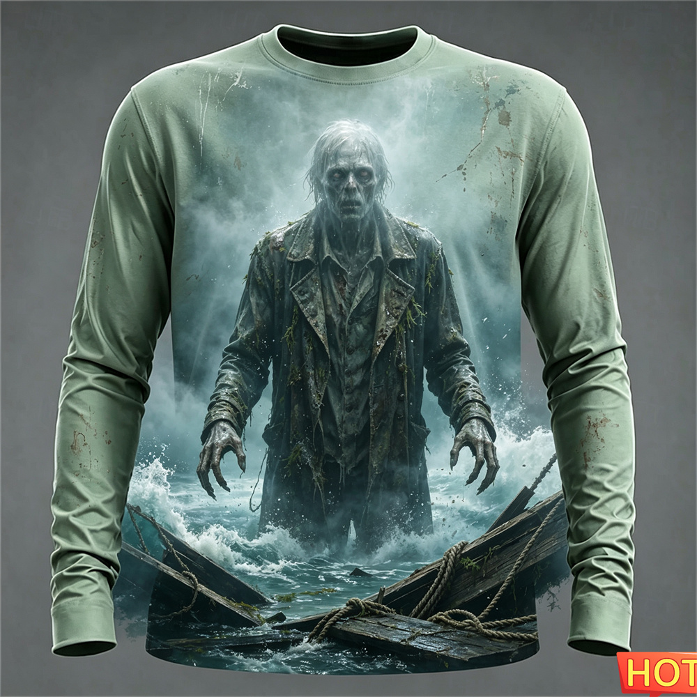 Winter Sun Clothing - T-shirt à manches longues pour hommes,
