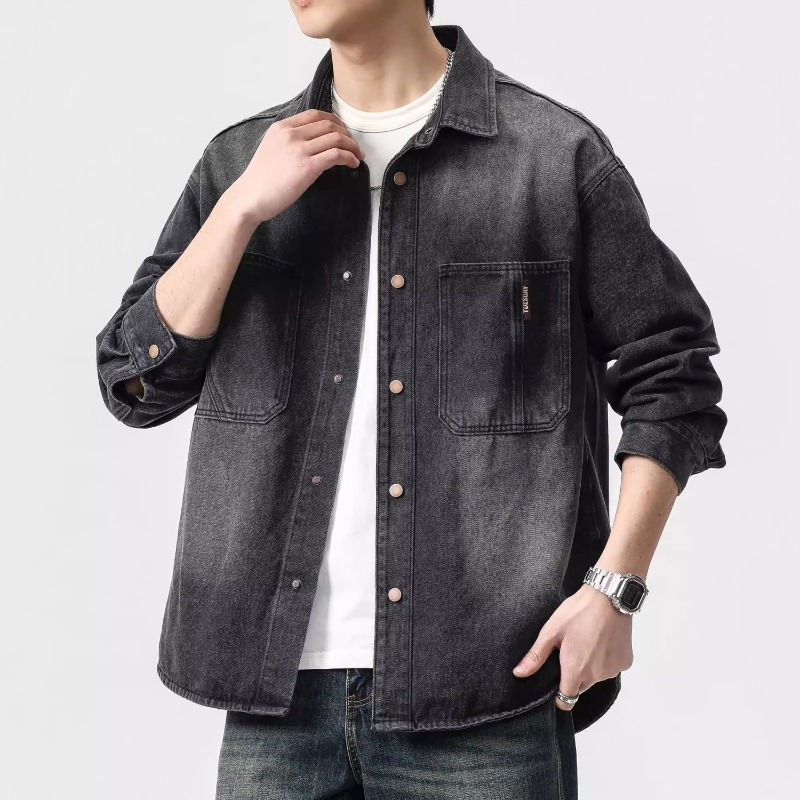 Winter Clothing Men Style - Veste en jean pour hommes, bouton