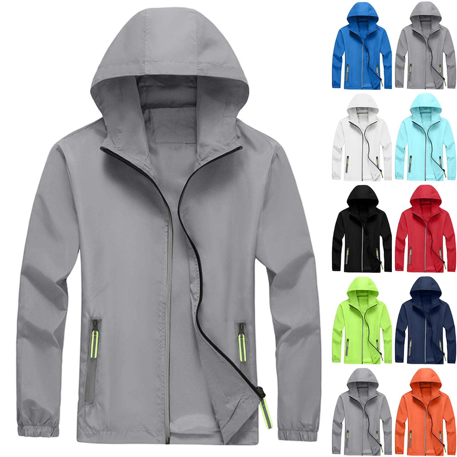 Winter Sun Clothing - Veste coupe-vent imperméable pour homme, légère
