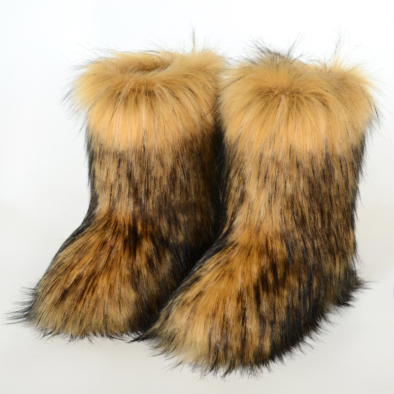Snow Boot Fur Lined - Bottes de neige d'hiver mi-hautes pour