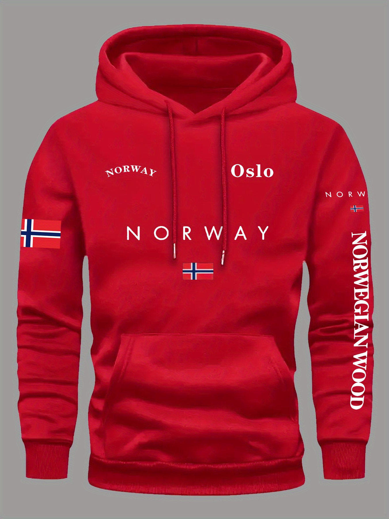 Winter Clothing Norway - Sweat-shirt à capuche avec drapeau de