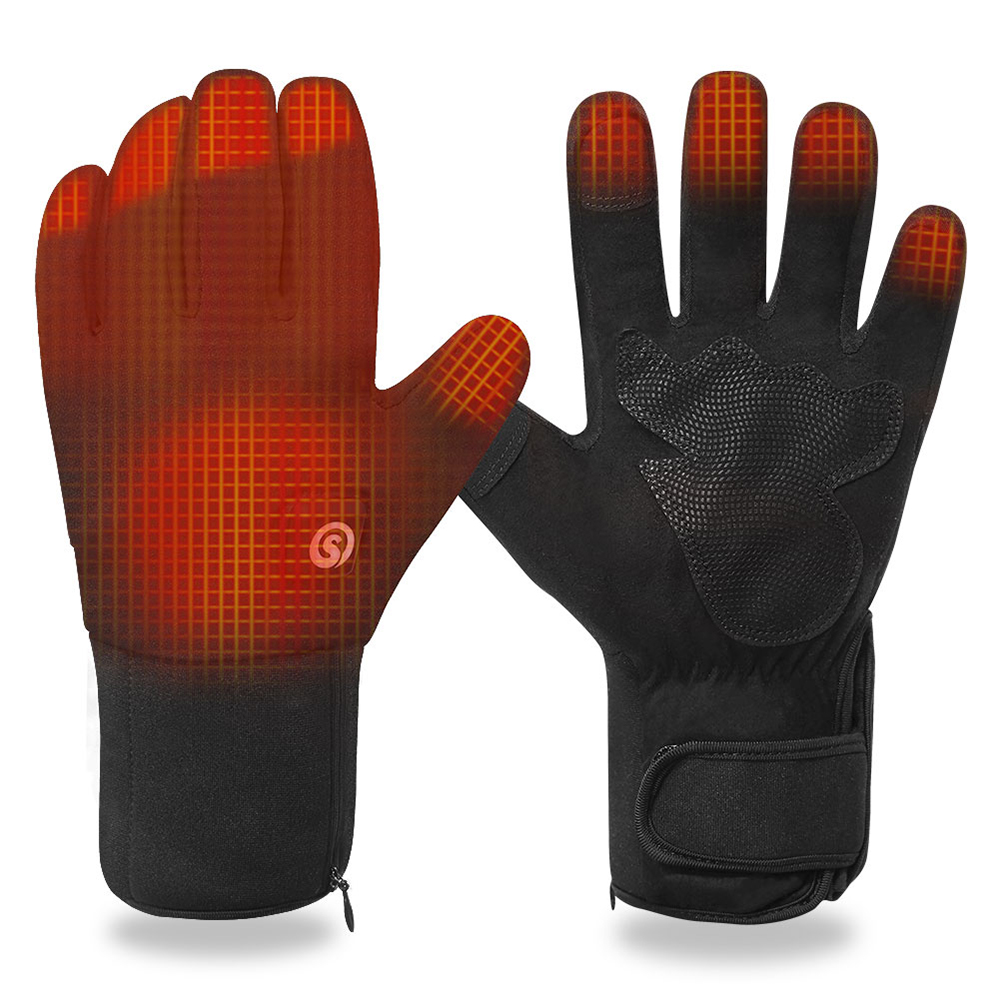 Heated Gloves Electric - Gants électriques métropolitains avec batterie, chauffe-mains,