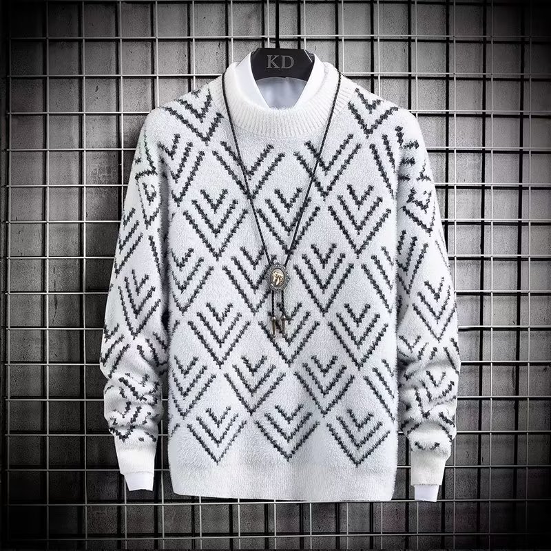 Winter Clothing Men Style - Pull chaud en peluche coupe couvertes