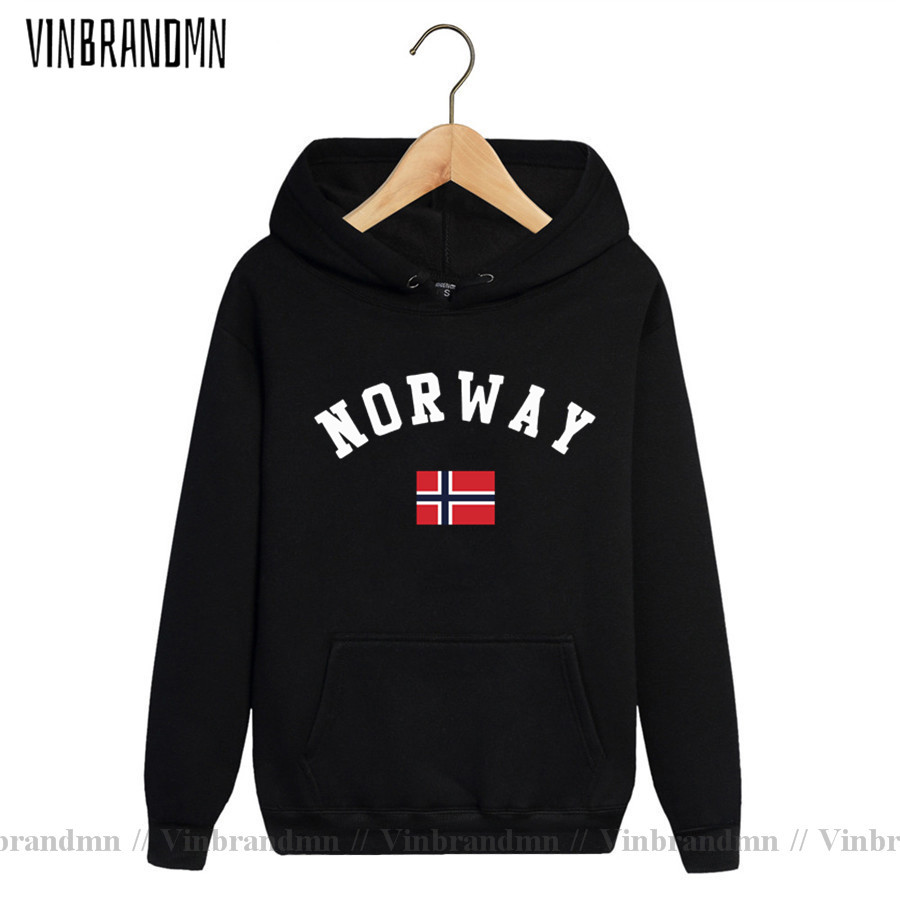 Winter Clothing Norway - Sweat à capuche avec drapeau de