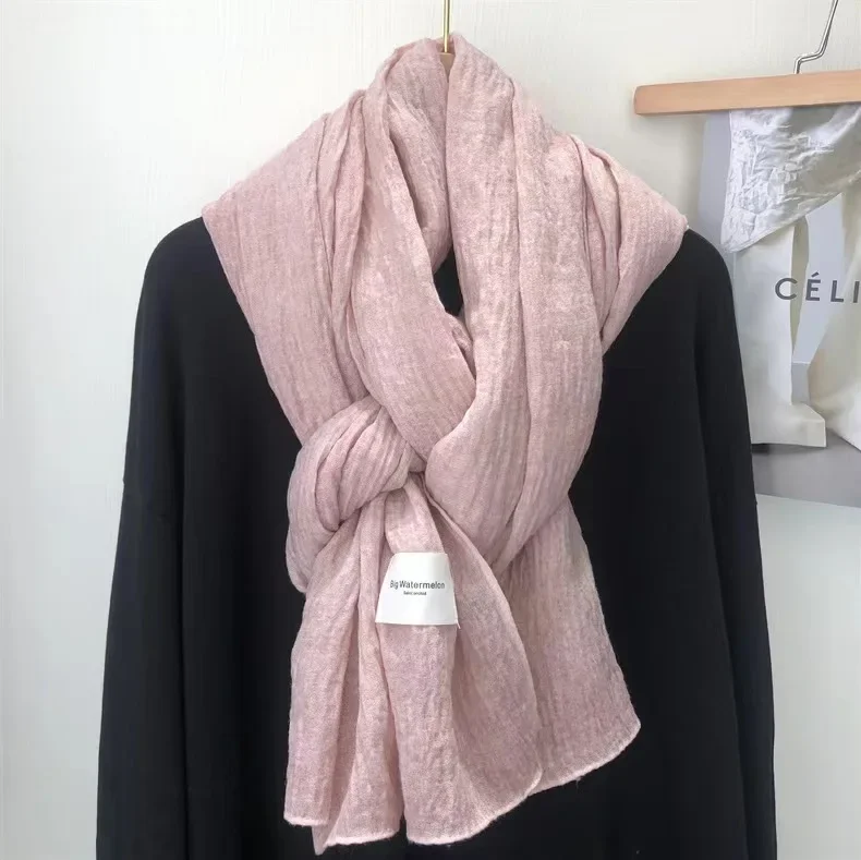 Winter Clothing Accessories - Écharpe en coton et lin super