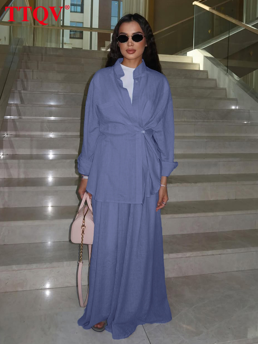 Winter Clothing Line - Ensemble 2 pièces ample bleu TTQV