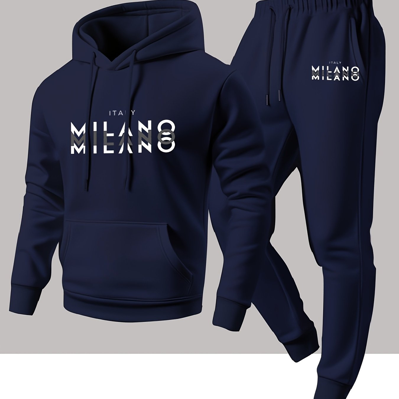 Winter Clothing Gear - Ensemble sportif décontracté pour hommes, sweat-shirt