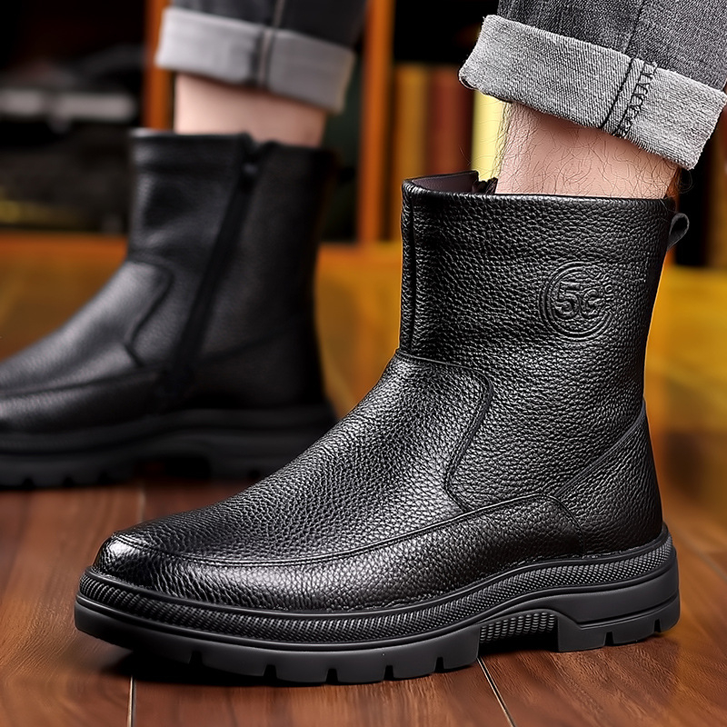 Bottes de neige en cuir à tige - Snow Boot Fur Lined avis et prix
