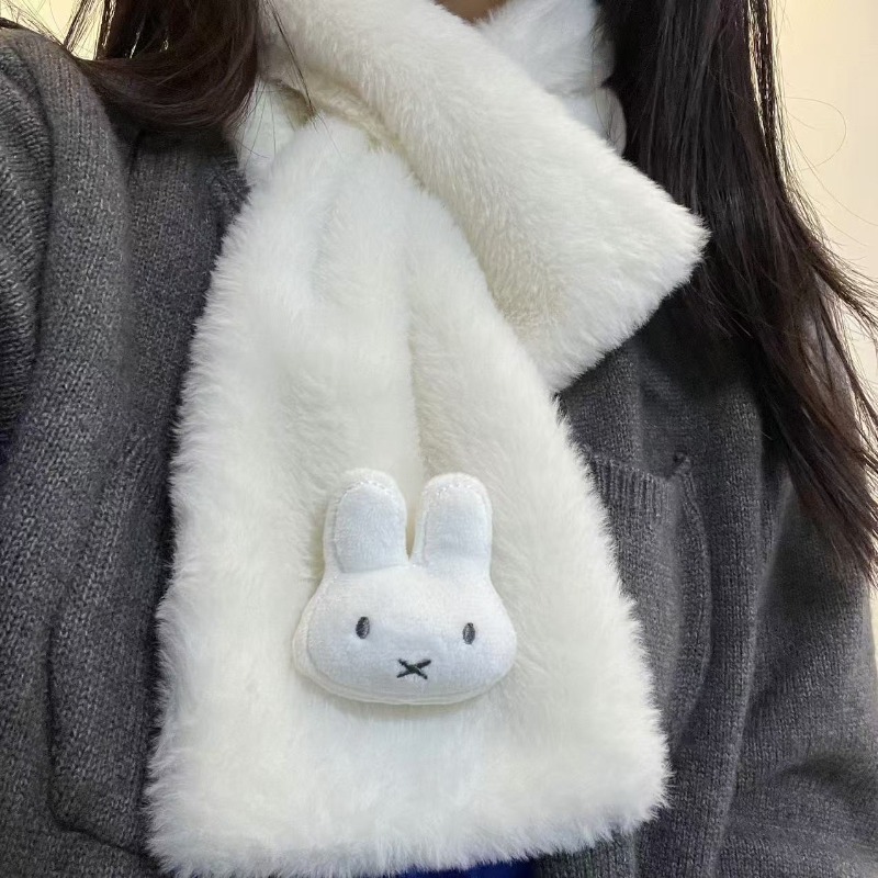 Écharpe blanche Miffy |   Cach - Winter Clothing Accessories avis et prix