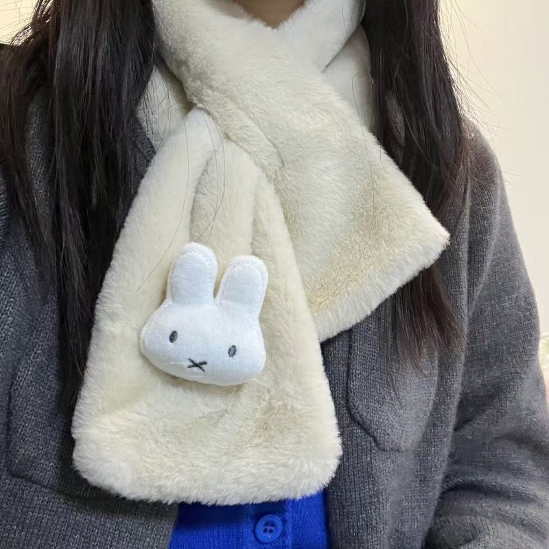 Écharpe blanche Miffy |   Cach - Winter Clothing Accessories avis et prix