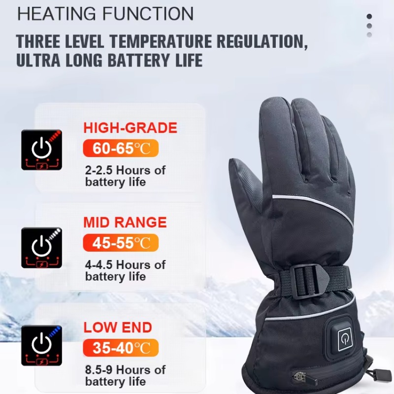 Snowboard écran tactile chaleu - Heated Gloves Electric avis et prix