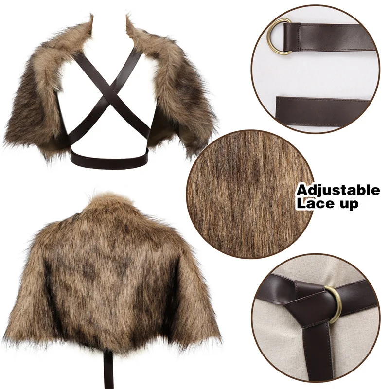 Cape Viking avec col en fausse - Winter Clothing Accessories avis et prix