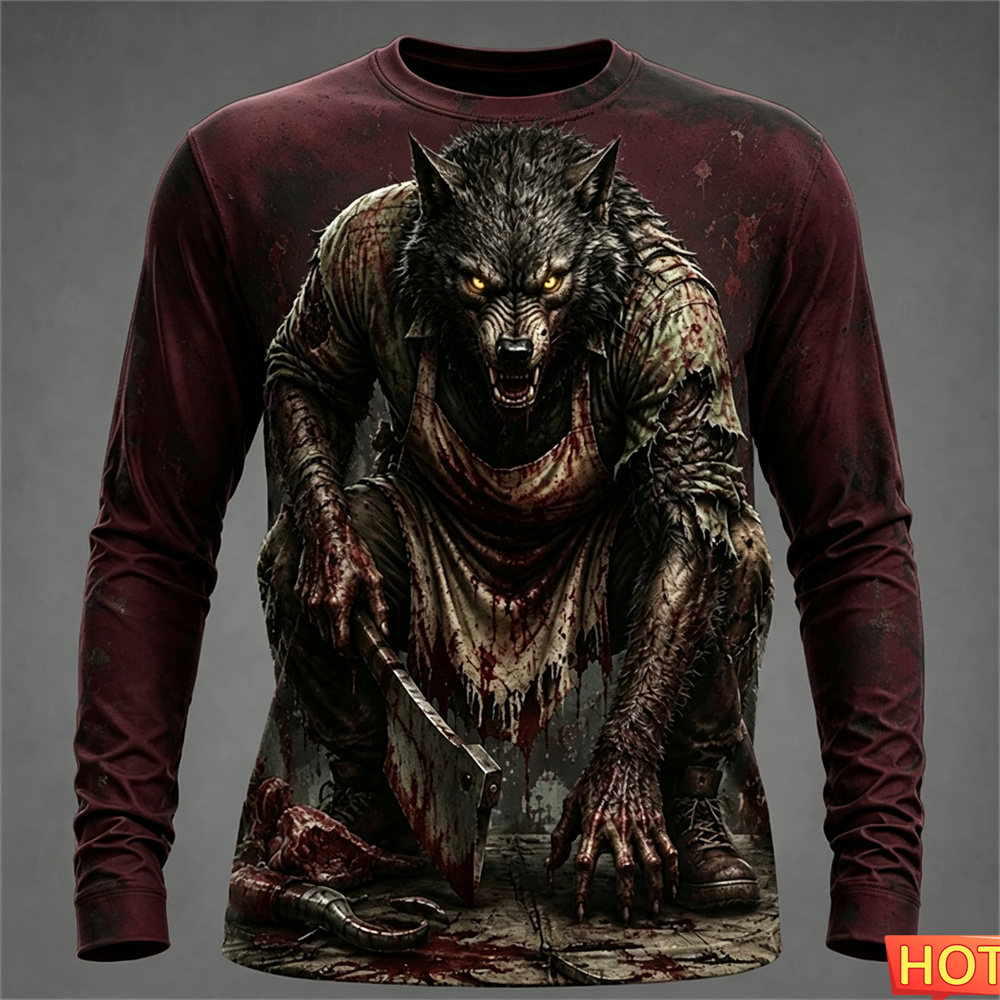 T-shirt Halloween Bloody Wolf  - Winter Sun Clothing avis et prix