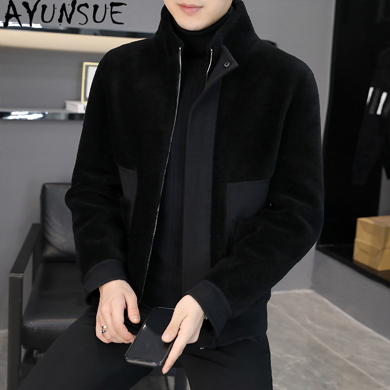 AYUNSUE hiver 100% laine mante - Winter Clothing Men Style avis et prix