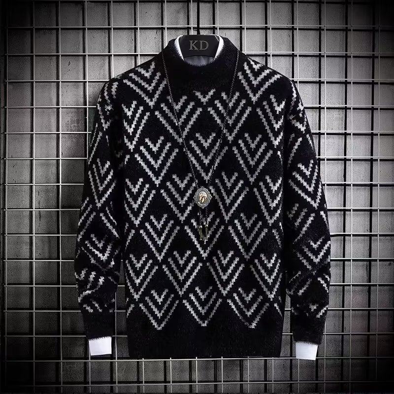 Pull chaud en peluche coupe co - Winter Clothing Men Style avis et prix