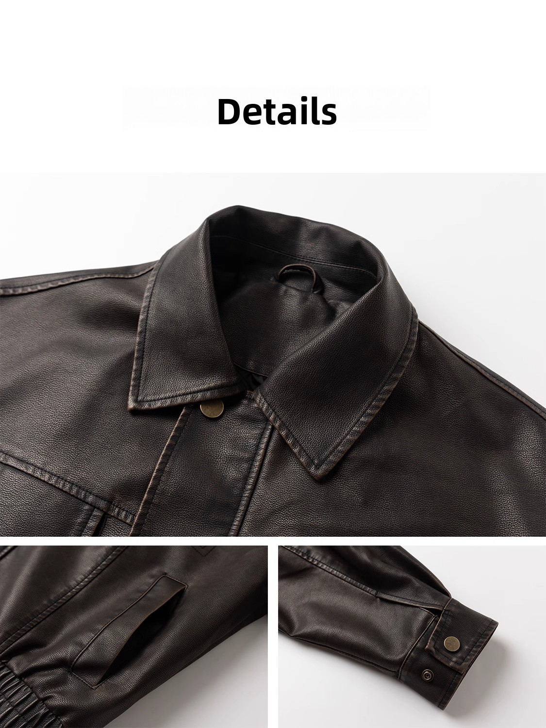 Veste en cuir ample tendance p - Winter Sun Clothing avis et prix