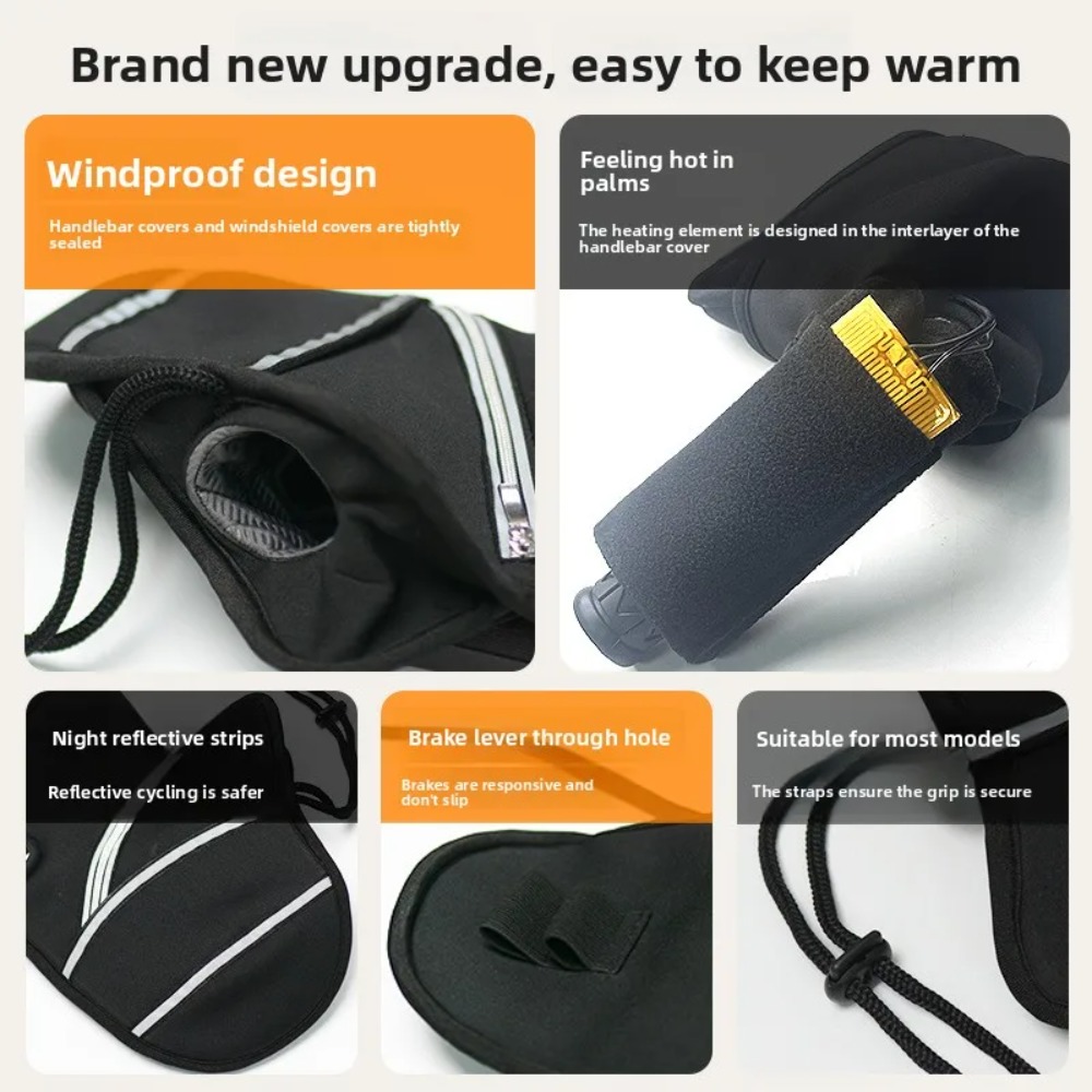 Couvre-guidon de moto, gants é - Heated Gloves Electric avis et prix