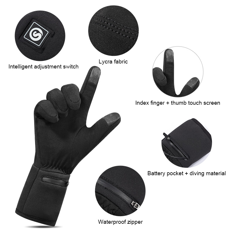 Gants chauffants à doublure él - Heated Gloves Electric avis et prix
