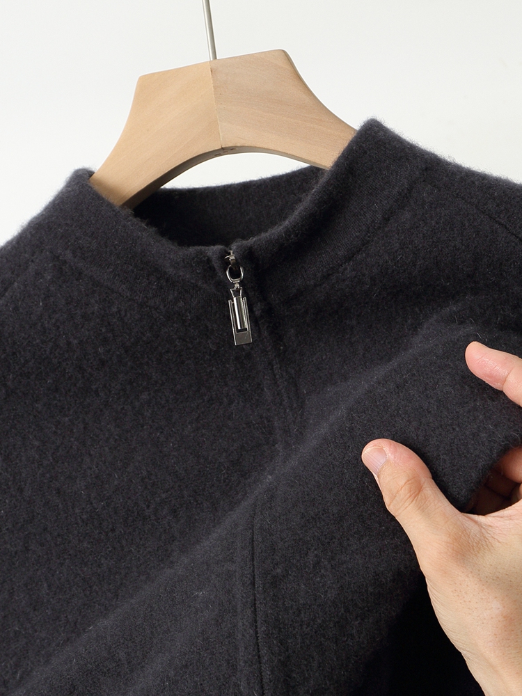 Cardigan zippé 100 % laine mér - Winter Clothing Men Style avis et prix